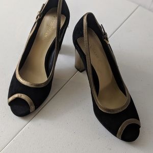 Cole Haan black and gold shoes